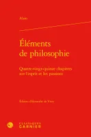 Éléments de philosophie, Quatre-vingt-quinze chapitres sur l'esprit et les passions