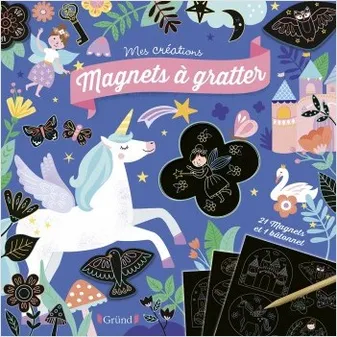 Magnets à gratter - Licornes et féérie