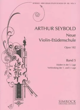 Nouvelle Ecole d'Etudes pour le Violon, Un Choix parmi les plus précieuses Études pour le Violon par Ordre progressif.. Vol. 5. op. 182. violin.