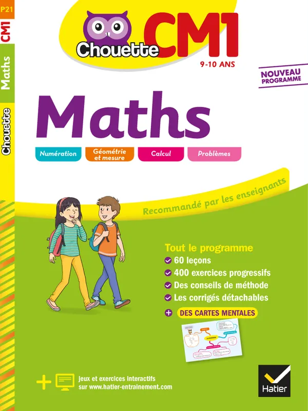 Jeux et Jouets Livres Parascolaire Primaire Maths CM1, 9-10 ans / nouveau programme, cahier d'entraînement et de révision Claude Marechal