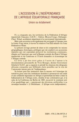 L'accession à l'indépendance de l'Afrique équatoriale française, Union ou éclatement