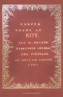 Compte rendu au Roy - 1781, 1781