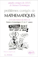 Mathématiques DEUG Sciences Économiques 87/90 - Pbs corr. - Informatique et Mathématiques, 1ère et 2ème année