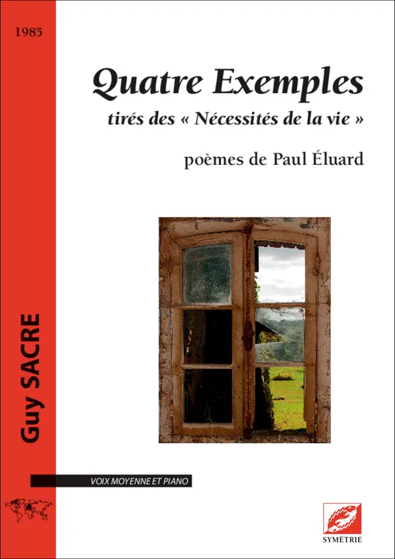 Livres Livres Musiques Musique classique Quatre exemples, Tirés des "nécessités de la vie" Paul Éluard