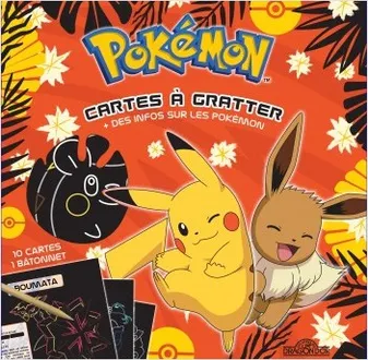 Pokémon - Cartes à gratter + des infos sur les Pokémon (Pikachu et Évoli)