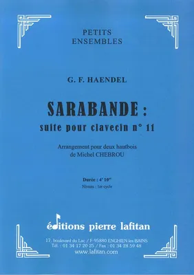 Sarabande, Suite pour clavecin n° 11
