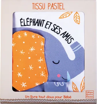 Tissu pastel, Éléphant et ses amis (avec boîte, Éléphant et ses amis (avec boîte)