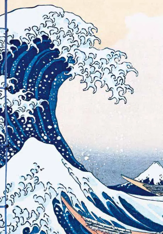 Livres Arts Arts graphiques Carnet Hazan Hokusai, La Grande Vague de Kanagawa  12 x 17 cm (papeterie) .