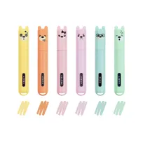 Legami Teddy's Mood - Kit de 6 Mini Surligneurs Pastel