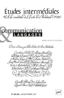Communication et langages 2021, n.208-209, Études intermédiales : à la rencontre de l'École de Montréal