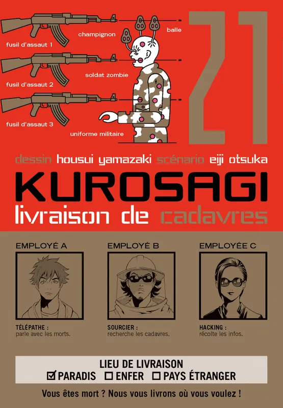 Livres Mangas Seinen 21, Kurosagi T21, Livraison de cadavres Housui Yamazaki
