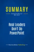 Summary: Real Leaders Don't Do PowerPoint, Review and Analysis of Witt's Book