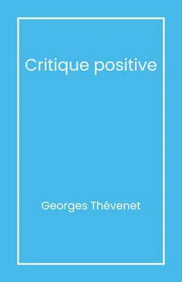 Critique positive