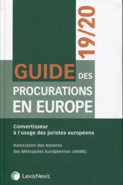 Guide des procurations en Europe 19/20, Convertisseur à l'usage des juristes européens