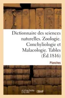 Dictionnaire des sciences naturelles. Planches. Zoologie. Conchyliologie et Malacologie. Tables