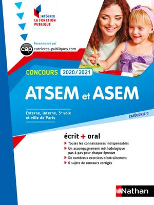 Concours ATSEM et ASEM 2020-2021 - Ecrit + Oral - N° 16 - Catégorie C - (IFP) - (EFL3) - 2020