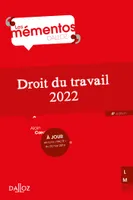 Droit du travail 2022 - 4e ed., 2022