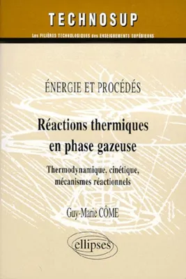 Réactions thermiques en phase gazeuse - Chimie - Niveau C, énergie et procédés