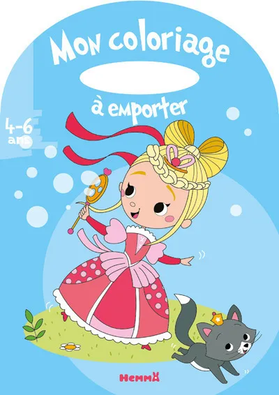 Livres Jeunesse Loisirs et activités Mon coloriage à emporter (4-6 ans) (Princesse-bulles de savon) Collectif
