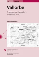 Carte nationale de la Suisse à 1:100 000, 35, VALLORBE