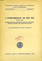 I CONCORDATI DI PIO XII (1939-1958)