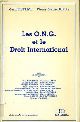 Les ONG et le droit international, [Colloque, Paris, juin 1985]