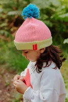 Jeux et Jouets Mode, beauté Pour les petits Casquettes, bob, bonnets enfants Bonnet Color Block Pink Taille 9-18 mois