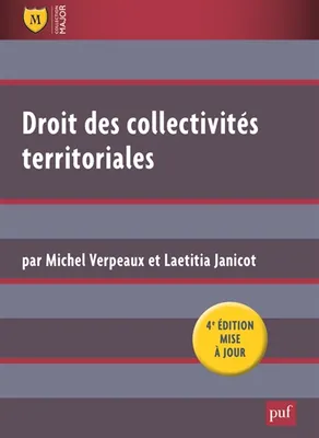 droits des collectivites territoriales - 4eme ed