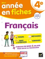 Français 4e, fiches de révision collège