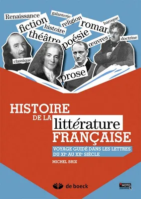 Histoire de la littérature française, Voyage guidé dans les lettres du XIe au XXe siècle