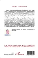 Livres Sciences Humaines et Sociales Philosophie Justice et modernité Abdeslam Hassoun