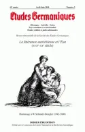 Études germaniques - N°2/2010, La littérature autrichienne et l'État (XVIIe - XXe siècles)
