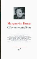 Oeuvres complètes / Marguerite Duras, 4, Œuvres complètes (Tome 4)