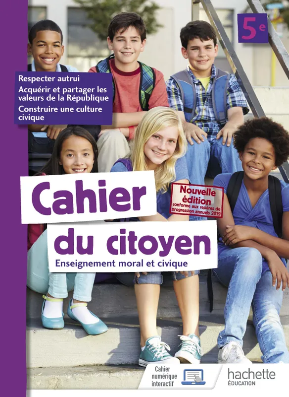 Livres Scolaire-Parascolaire Collège Cahier du citoyen 5e - éd. 2019 Jeanne Cador