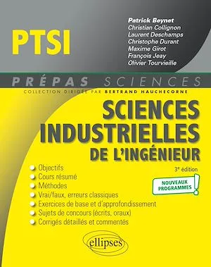 Sciences industrielles de l'ingénieur PTSI - Nouveaux programmes - 3e édition