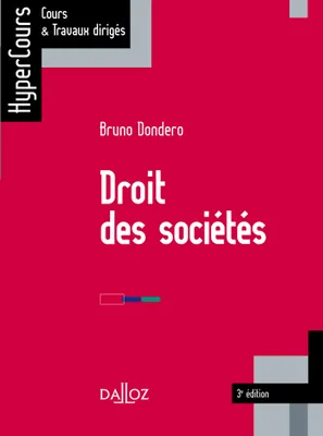 Droit des sociétés - 3e éd.