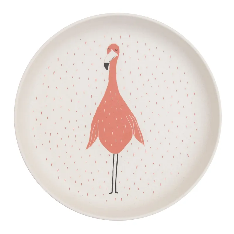 Assiette plate Mrs.Flamingo Petite Enfance