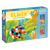 Elmer tout en couleurs - Puzzles évolutifs