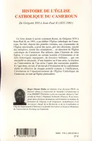 Histoire de l'Eglise catholique du Cameroun, De Grégoire XVI à Jean-Paul II (1831-1991)