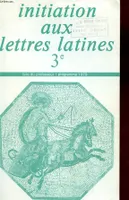 Initiation aux lettre latines 3eme maitre, 3e livre du professeur, programme 1979