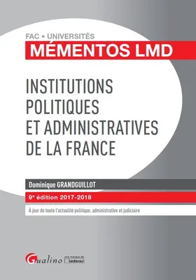 Institutions politiques et administratives de la France / 2017-2018
