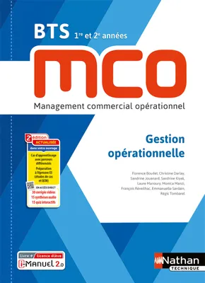 Gestion opérationnelle - BTS 1ère et 2ème années MCO - Livre + licence élève - 2023