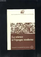 Science à l'époque moderne. bulletin de l'ahmuf 21