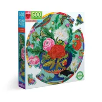 Bouquet & Birds - Puzzle rond - 500 p