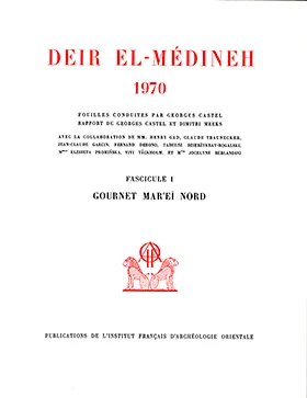 Deir el - medineh 1970 - fouilles conduites par georges castel - 2 volumes (gour