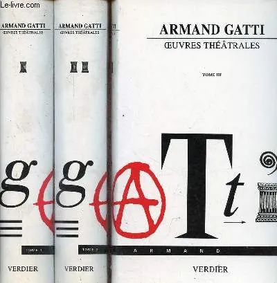 Oeuvres théâtrales Armand Gatti