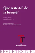 Revue Textuel, nouvelle série, n°3, Que reste-t-il de la beauté ?