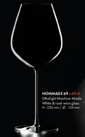Verre Vin Blanc & Vin Rosé, Hommage 69 cl, Soufflé Machine, Ultralight
