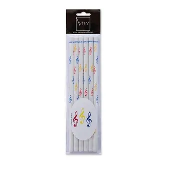 Pencil Set -Treble Clef, coloured (6 pieces per packing unit)
