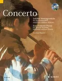 Concerto, Easy Pieces for Descant Recorder and Basso continuo (Piano)